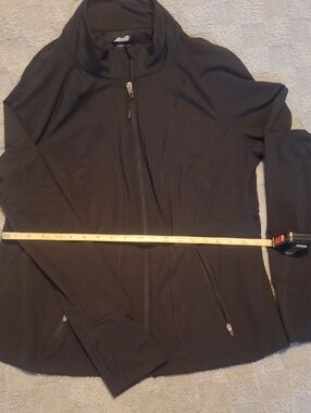 Avia Black Full-Zip Athletic Jacket Xxxl Size 22